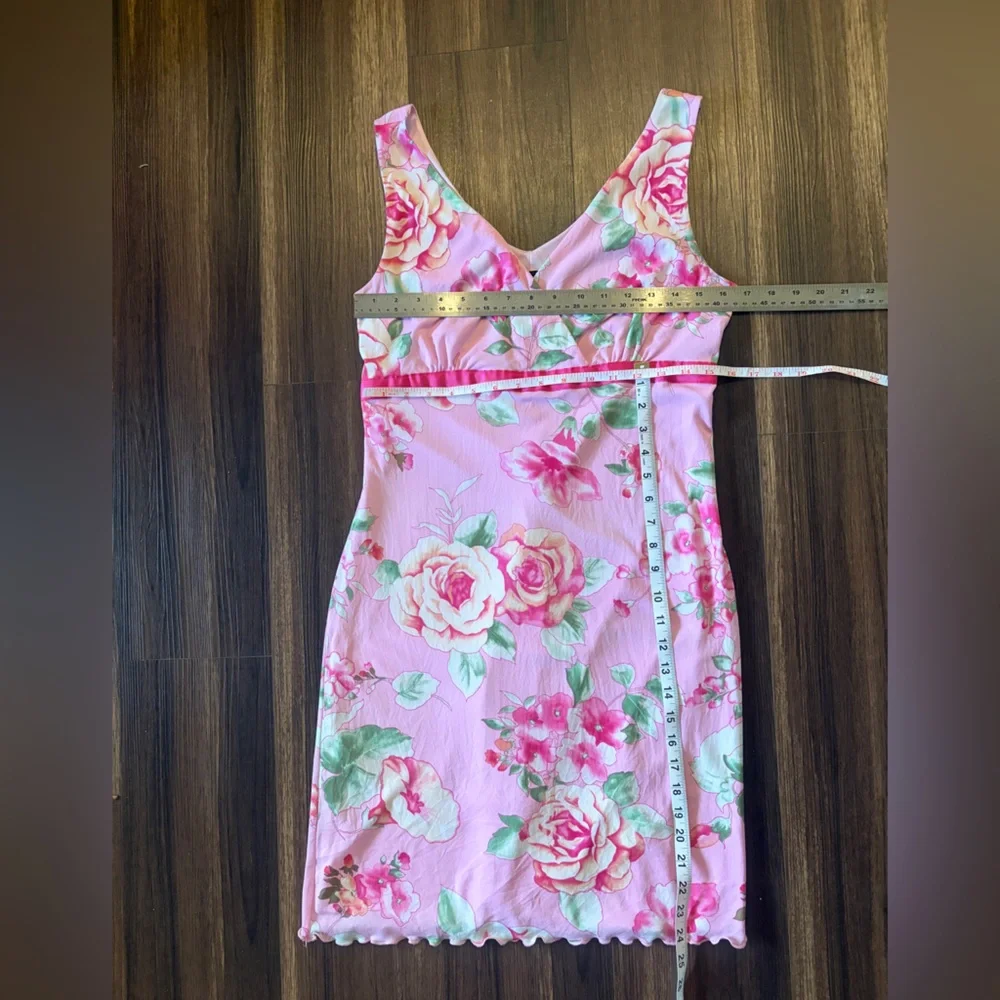 Y2K Floral Pink mini dress - Picture 14 of 15